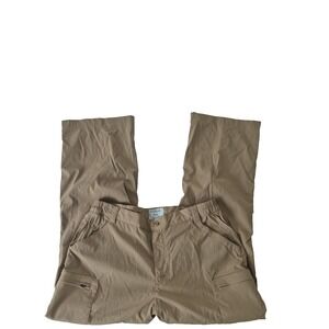 LL Bean Pants Mens‎ M/Reg Brown Tropic Weight Cargo Hiking Straight Leg